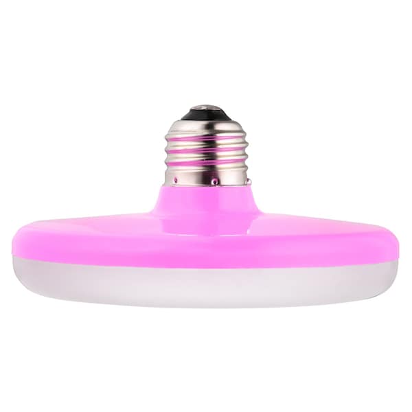 Sunlite UFO Pendant Fixture LED Light Bulb, 11W, 50W Equiv, 800 Lumens, E26, Pink Housing, 30K-Warm White 80765-SU - main